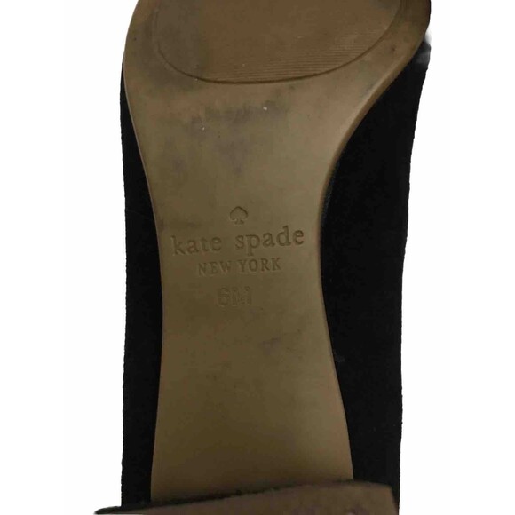 Kate Spade Black Kid Suede Pump/ Shoes Size 6M Black Color - Picture 11 of 13